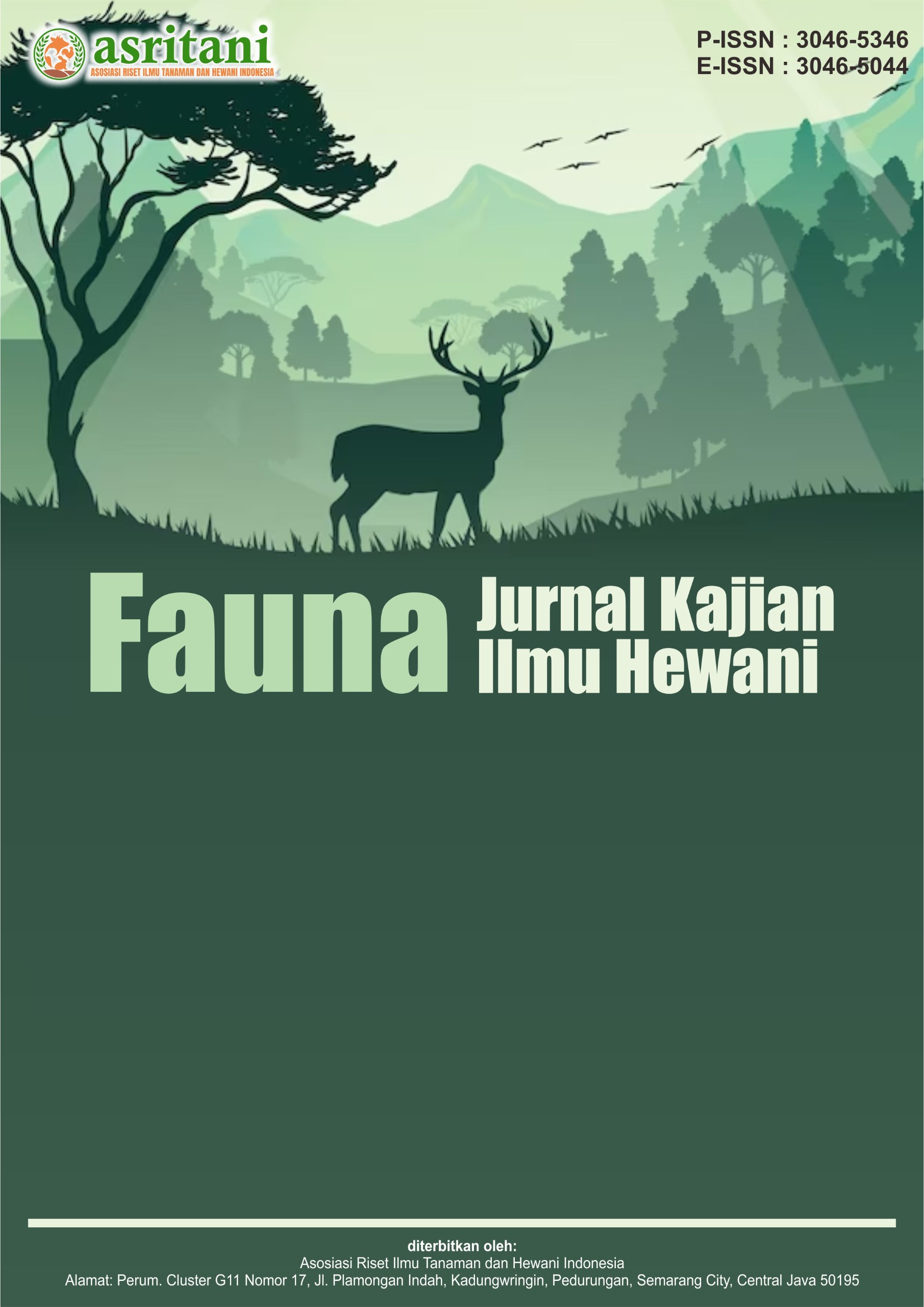					View Vol. 3 No. 1 (2025): June : Fauna: Jurnal Kajian Ilmu Hewani
				